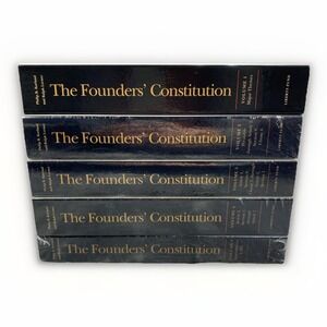 The Founders Constitution Book Vol 1-5 Kurland Lerner Liberty Fund Law PB SEALED